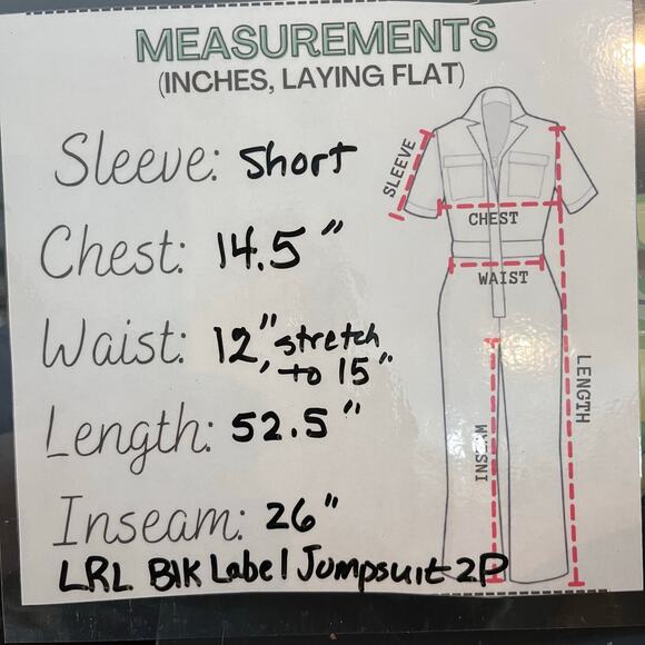 Lauren Ralph Lauren Black Label Palm Leaf Print Crepe Jumpsuit 2P Tropical Chic - Picture 2 of 7